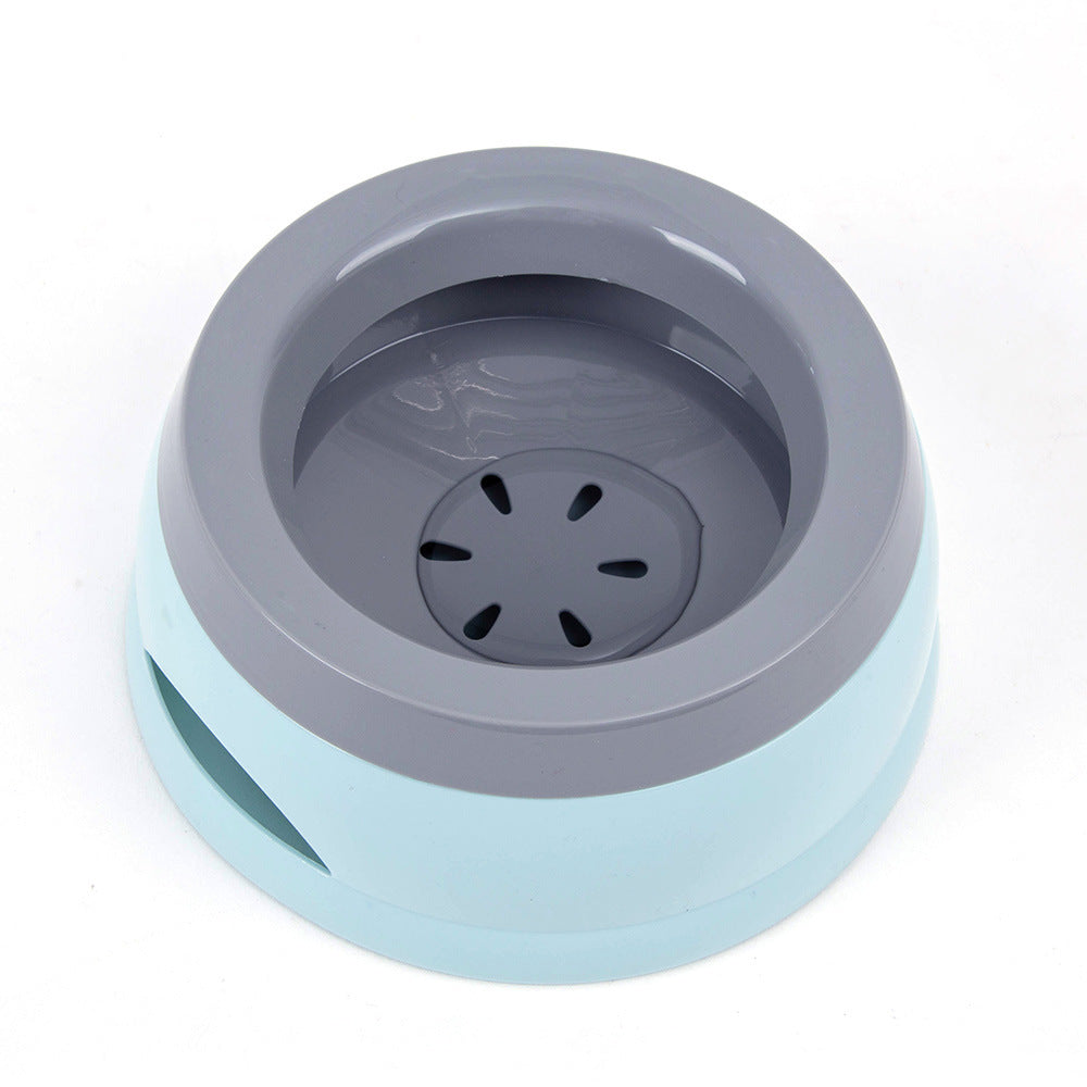Pet Dog Bowls Floating Not Wetting Mouth Cat Bowl No Spill Drinking Water Feeder Plastic Portable Dog Bowl